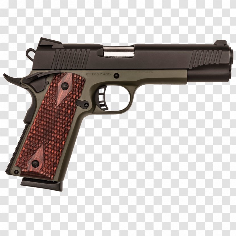 Springfield Armory M1911 Pistol .45 ACP Automatic Colt - Trigger - Handgun Transparent PNG