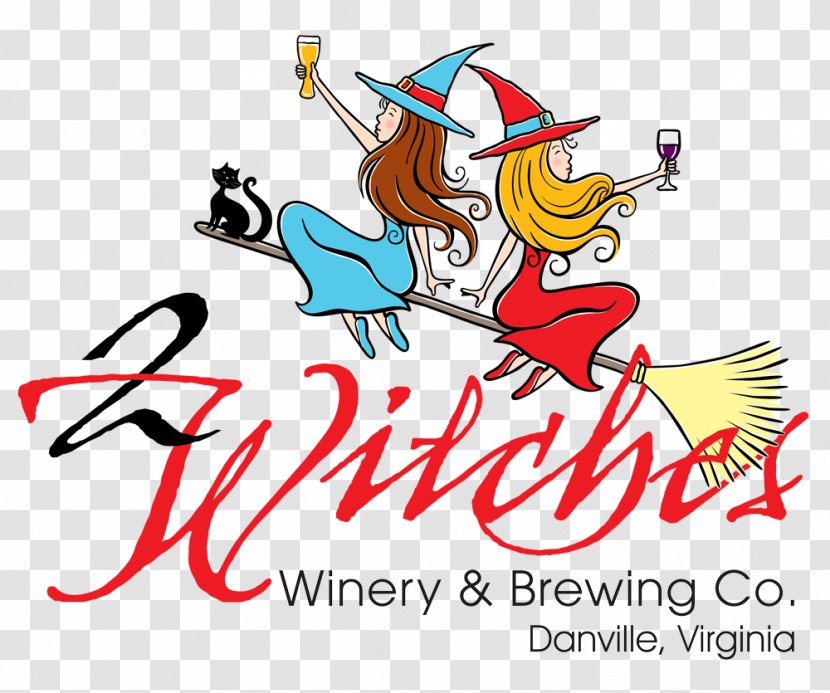 2 Witches Winery & Brewing Company Beer Brewery Common Grape Vine - Virginia Wine Transparent PNG