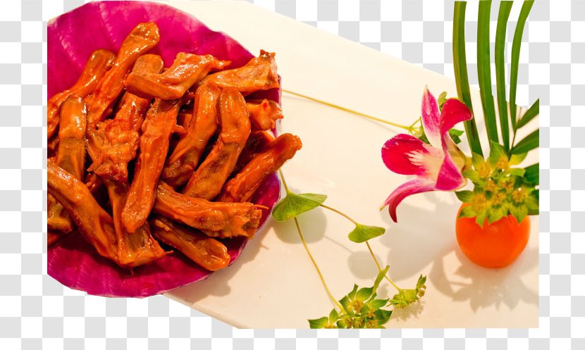 Red Cooking Duck French Fries Lou Mei Master Stock - Tongue - Original Luya Transparent PNG