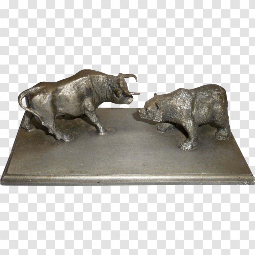 Bronze Sculpture Fauna Bull - Metal Transparent PNG
