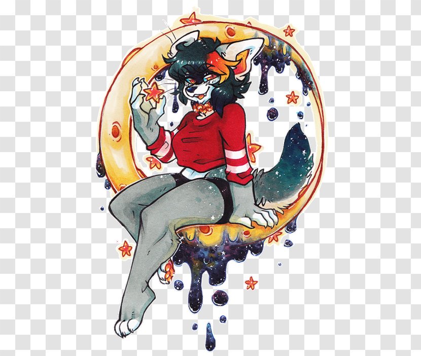Illustration Cartoon Legendary Creature - Mythical - Wolf Galaxy Tumblr Themes Transparent PNG