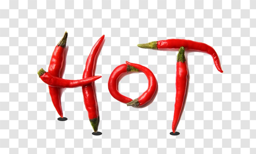 Bell Pepper Pizza Birds Eye Chili Capsicum Frutescens - Food - Hot Red Picture Transparent PNG