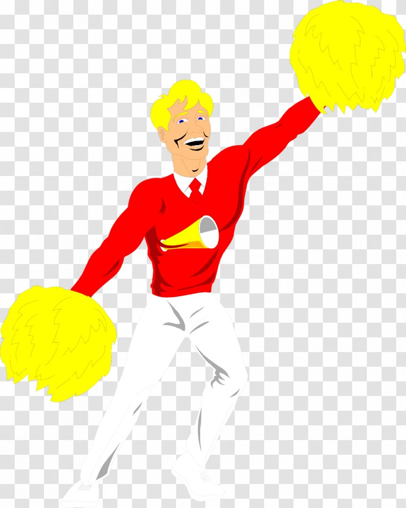 Cheerleading Male Clip Art - Hand - Cliparts Transparent PNG