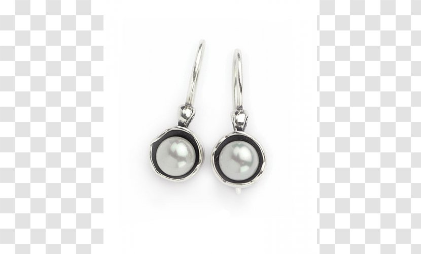 Pearl Earring Silver Necklace - Charms Pendants - Large Transparent PNG