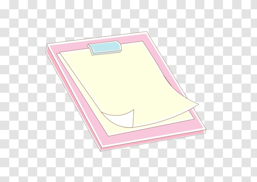 Paper Rectangle - Flower - Cartoon Notes Transparent PNG