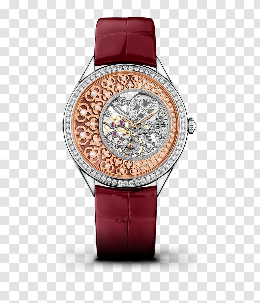 Watchmaker Vacheron Constantin Jewellery Counterfeit Watch - Strap - Red Carved Watches Women Transparent PNG