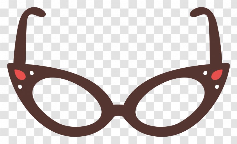 Clip Art Cat Eye Glasses Sunglasses Eyewear - Goggles - Cateye Symbol Transparent PNG
