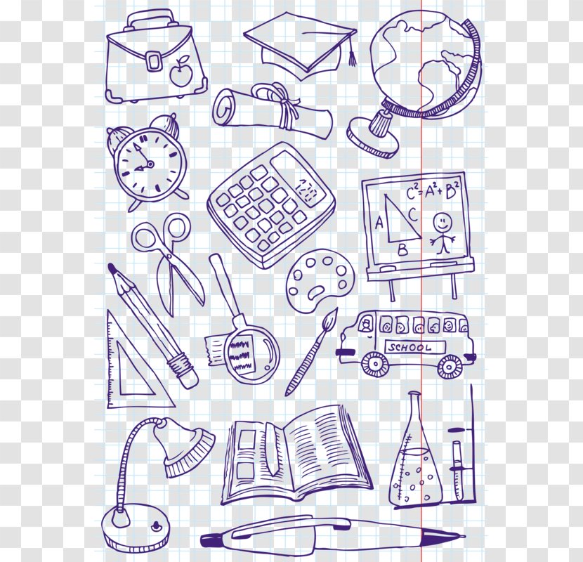 Doodle Drawing Education Illustration - Point - Stationery Graffiti Transparent PNG