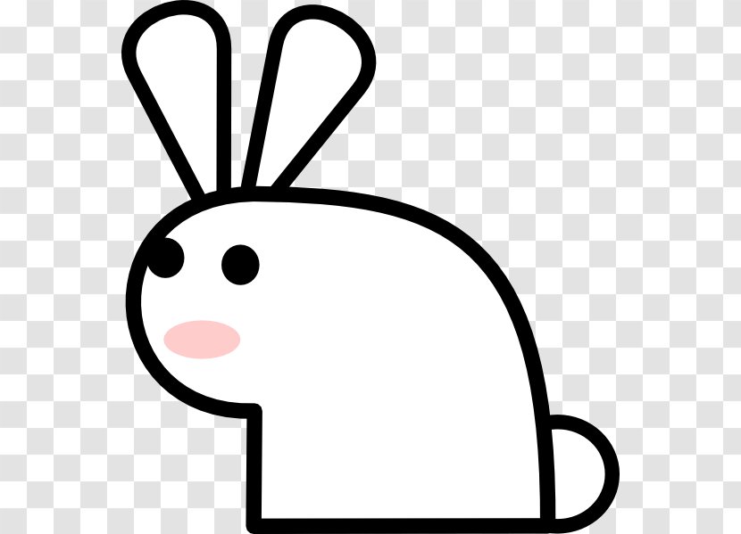 White Rabbit Easter Bunny Domestic Clip Art - Snout - Free Clipart Transparent PNG