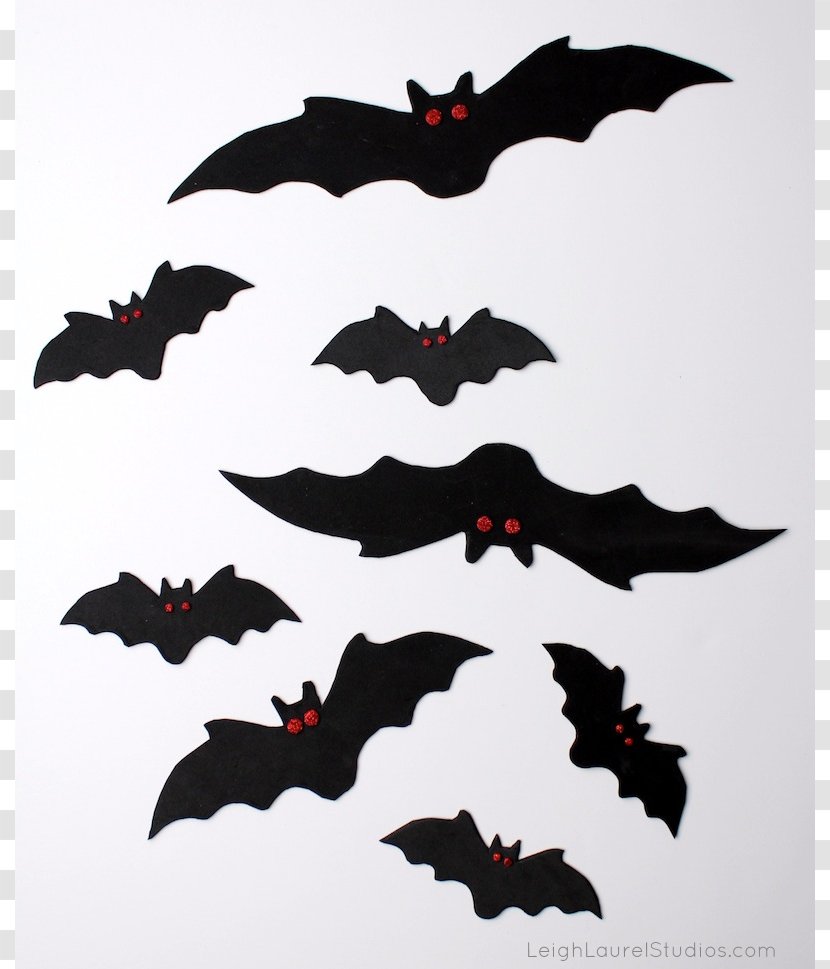 Bat Paper Halloween Craft Clip Art - Silhouette - Scary Pictures Transparent PNG