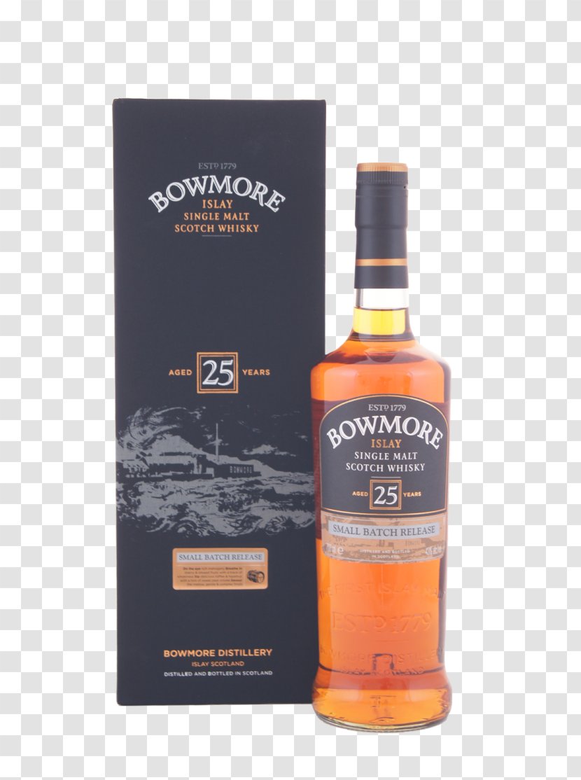 Bowmore Single Malt Scotch Whisky Whiskey - Black Transparent PNG