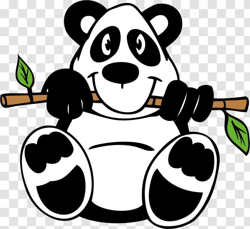 Giant Panda Bear Bamboo Clip Art - Royaltyfree - Zoo Transparent PNG