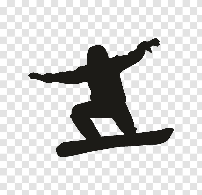 Snowboarding Decal Silhouette - Skateboarding Equipment And Supplies - Snowboard Transparent PNG