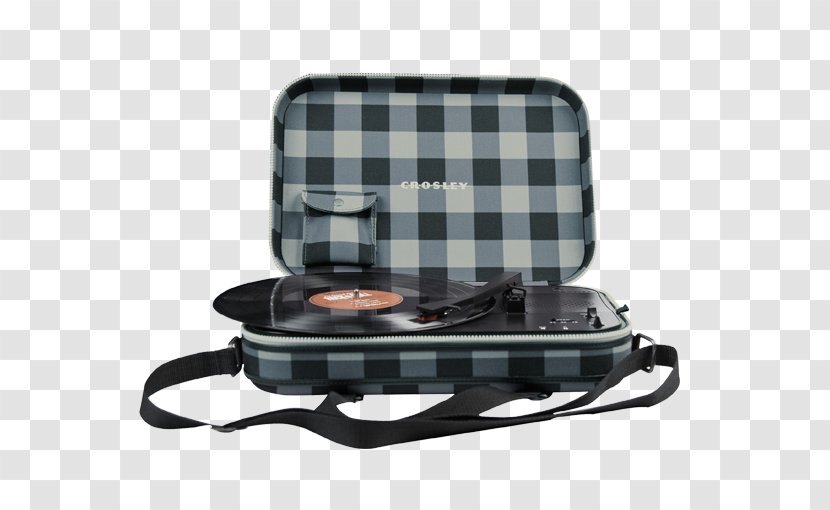 Phonograph Record Crosley Cruiser II Battery Powered Turntable CR8005C-GR Програвач вінілових дисків - Analog Signal - Cabinet Transparent PNG