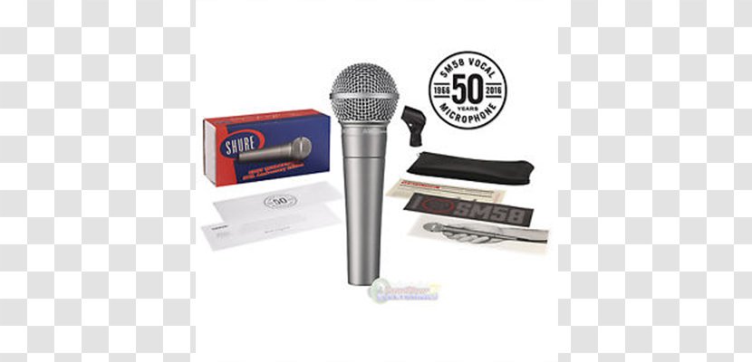 Shure SM58 Microphone Professional Audio - Tool Transparent PNG