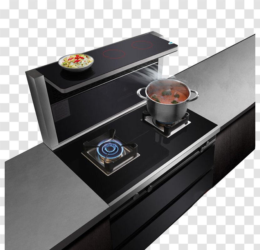 Kitchen Stove Hearth Gas - Table - Integrated Transparent PNG