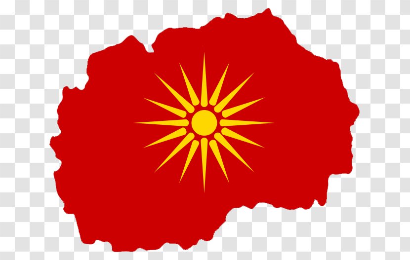 Flag Of The Republic Macedonia Map - Greek Transparent PNG