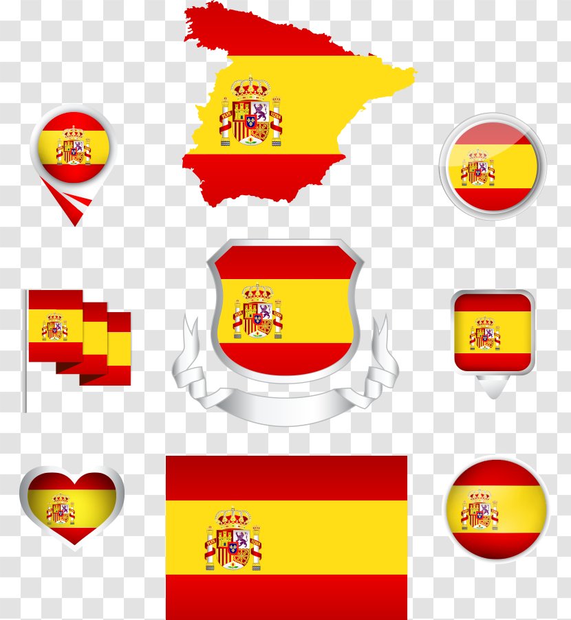 Flag Of Spain - Area - Vector Spanish And Map Transparent PNG