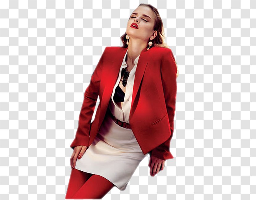 Vogue Turkey Red Fashion Photo Shoot Photography - Model - Den Transparent PNG