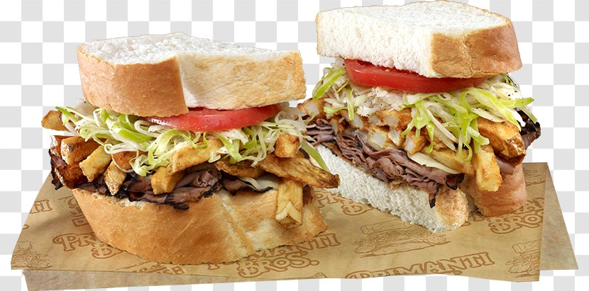 Slider Primanti Brothers Breakfast Sandwich Cheeseburger Fast Food - Restaurant Transparent PNG