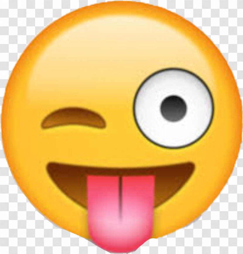 Emoji Smiley Emoticon Wink Tongue - Drawing Transparent PNG