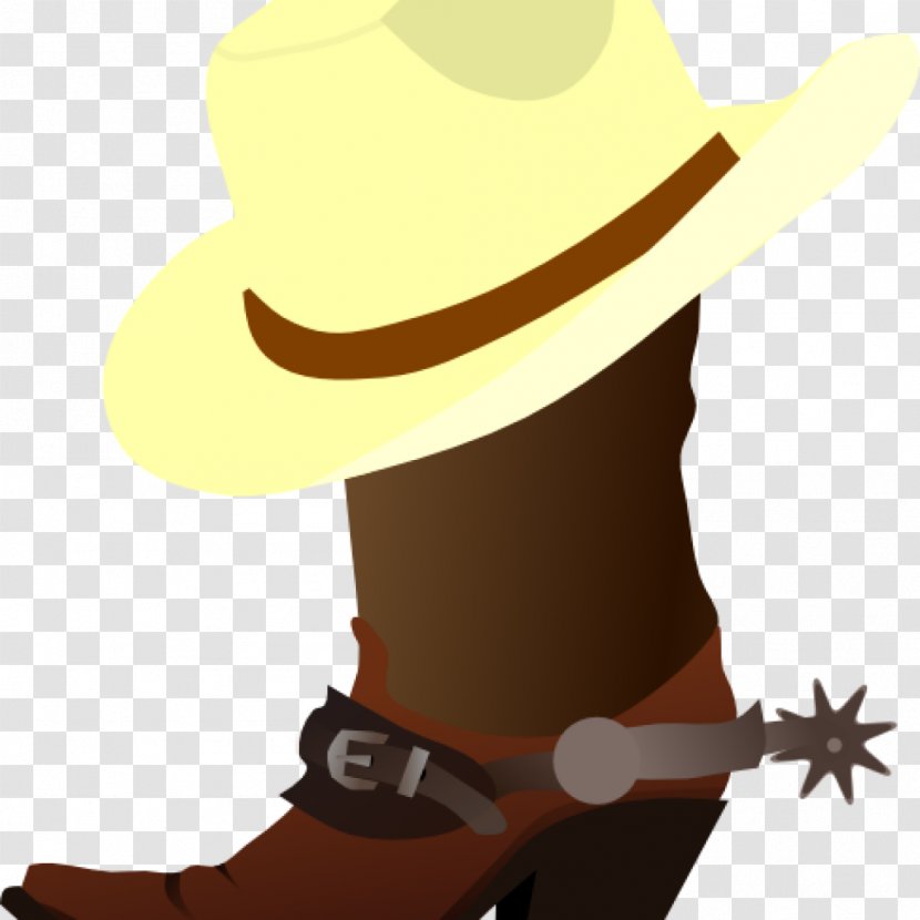 Clip Art Cowboy Image Western - Boot - Bold Swirl Transparent PNG