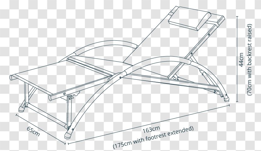 Drawing Chair Line Angle - Furniture - Sun Lounger Transparent PNG