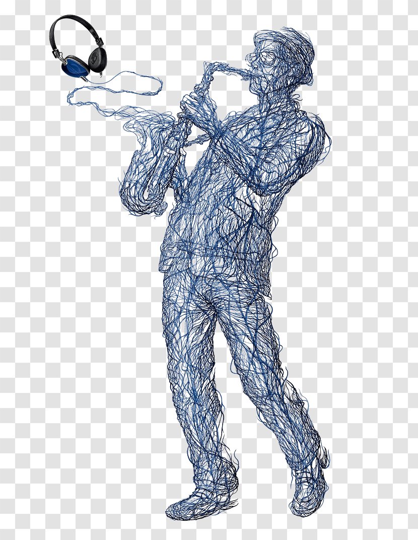 Advertising Campaign Skullcandy Agency Art Director - Silhouette - Saxophone Man Transparent PNG