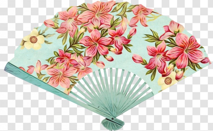 Decorative Fan Hand Pink Flower Plant - Home Appliance - Perennial Transparent PNG