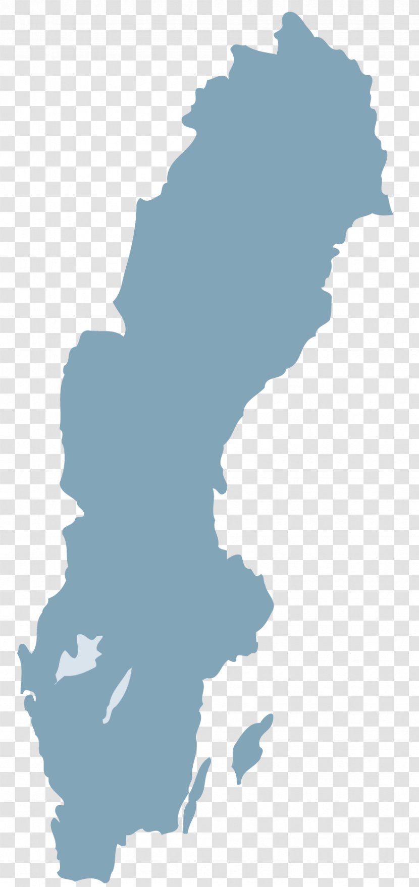 Sweden Map - Area Transparent PNG