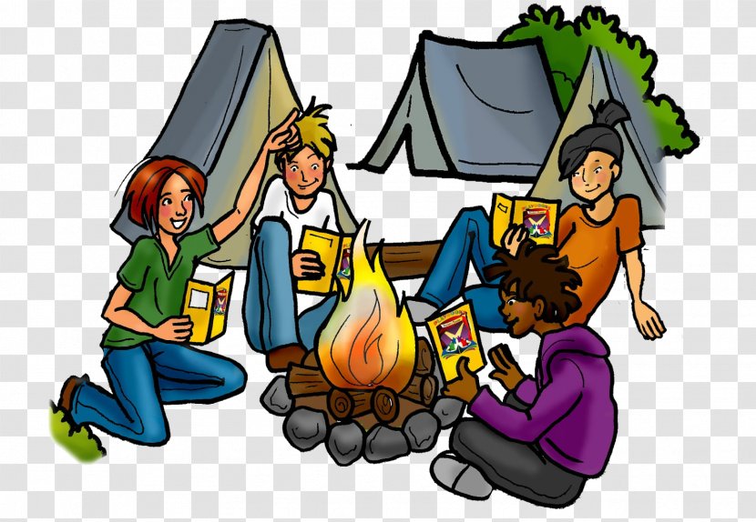Camping Campfire Tent Clip Art - Fiction Transparent PNG