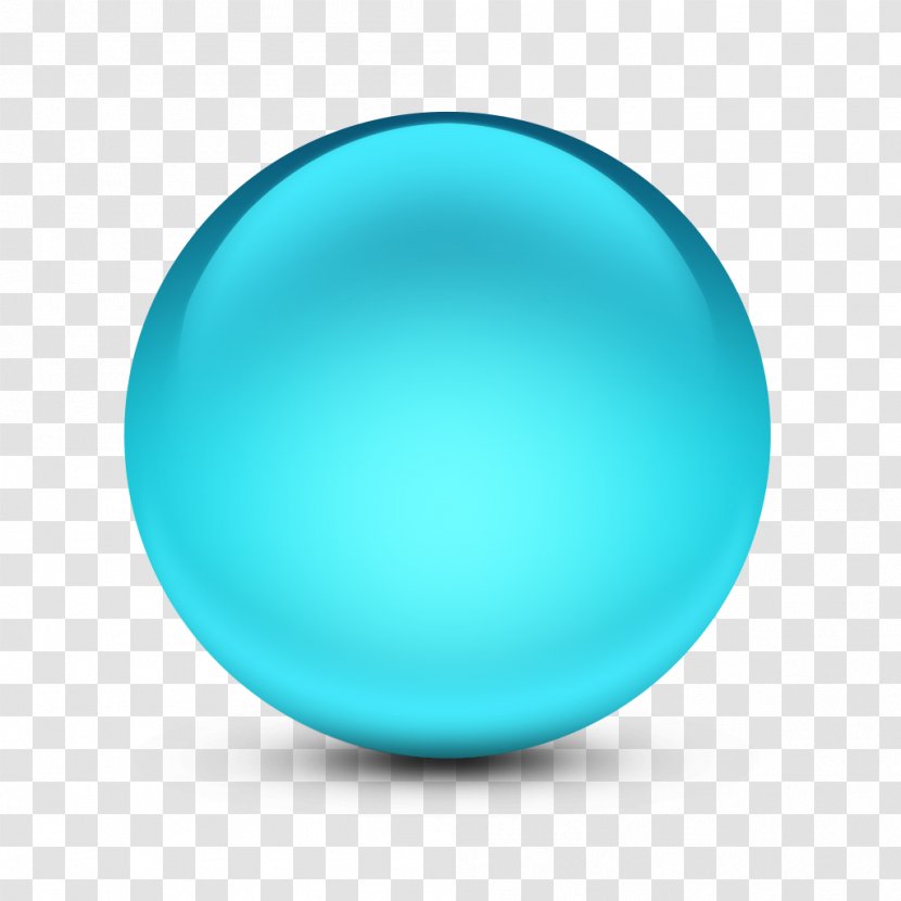 Turquoise Sphere - Design Transparent PNG