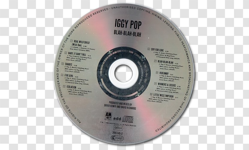 Compact Disc United States American Garage Americans - Label - Iggy Pop Transparent PNG
