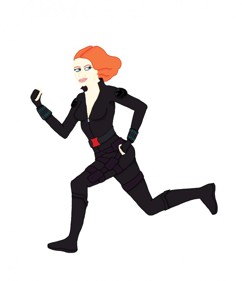 Black Widow Captain America Animation Drawing Clip Art - Joint - Cliparts Transparent PNG