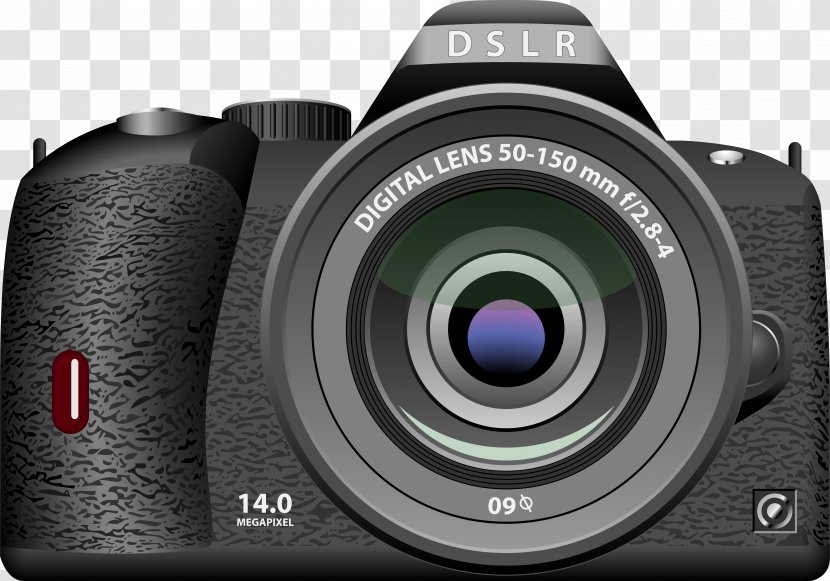 Single-lens Reflex Camera Photography Clip Art - Digital Cameras - Photo Transparent PNG