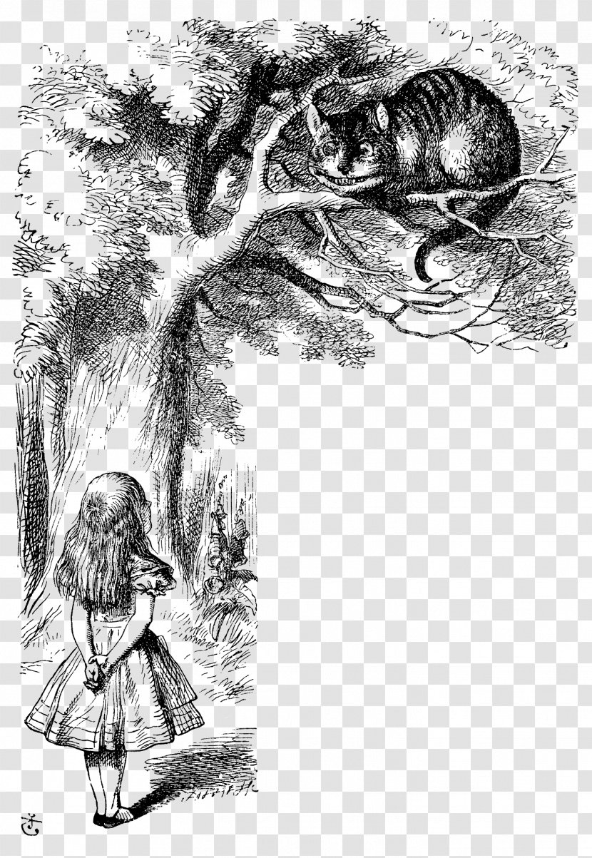Alice's Adventures In Wonderland Cheshire Cat The Mad Hatter White Rabbit Through Looking-Glass, And What Alice Found There - Fictional Character Transparent PNG
