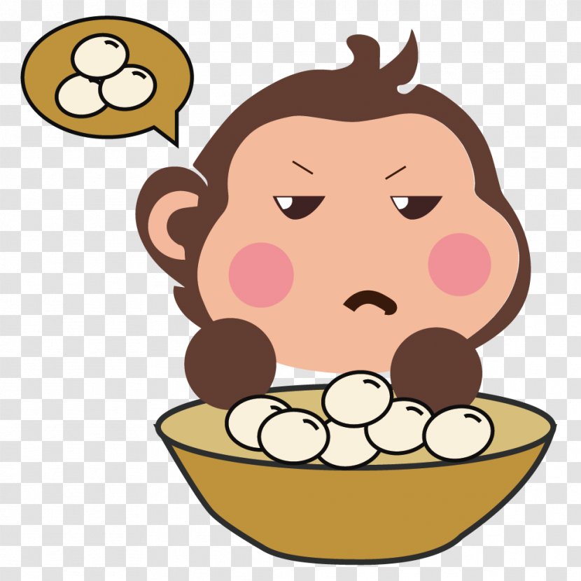 Monkey Chinese New Year Cartoon - Animation - The To Eat Balls Transparent PNG