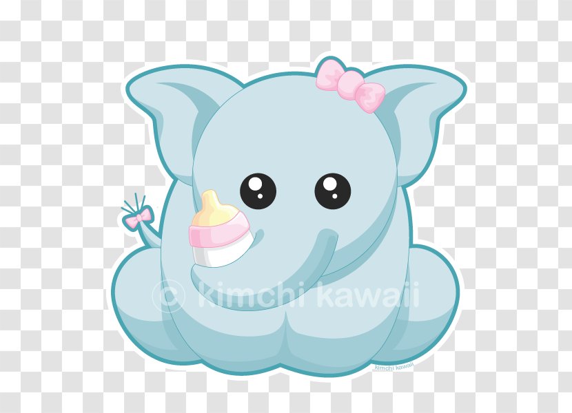 Cat Mammal Dog Whiskers - Baby Elephant Transparent PNG