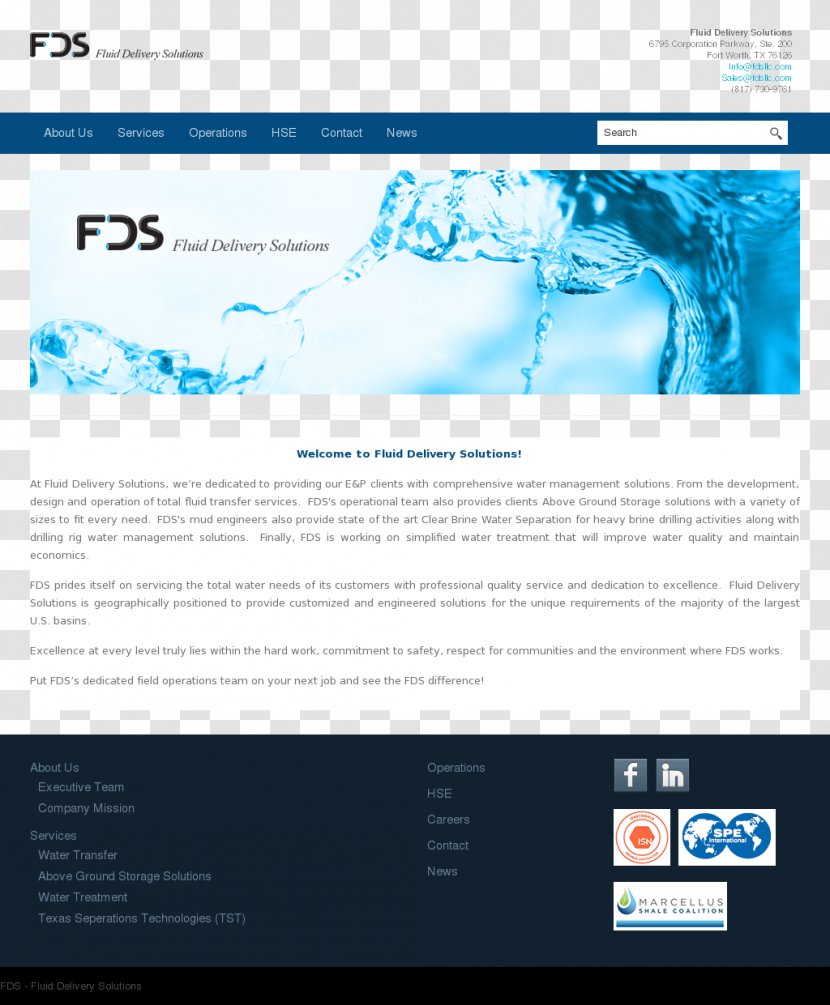 Fluid Delivery Solutions Houston Industry Service Online Advertising - Pennsylvania - Media Transparent PNG