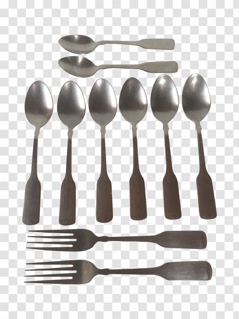 Spoon Fork Product Design - Tableware - Stainless Steel Transparent PNG