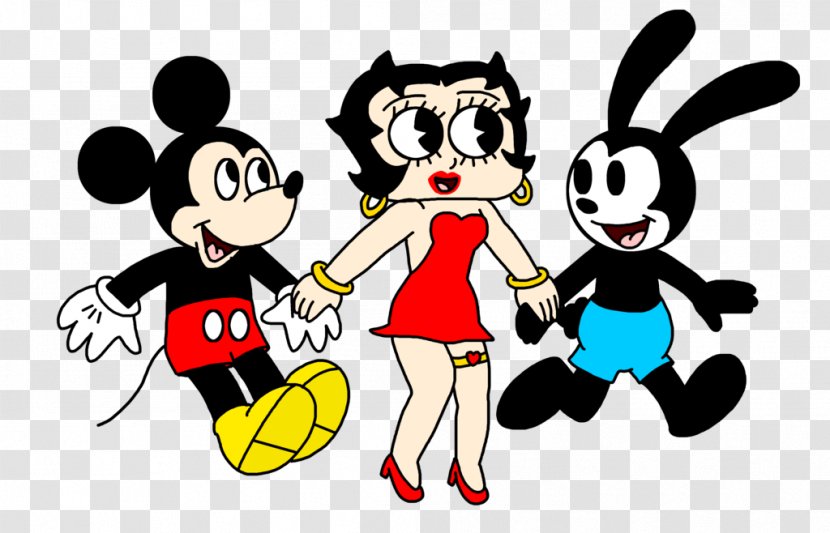 Oswald The Lucky Rabbit Mickey Mouse Betty Boop Cartoon Drawing - Watercolor Transparent PNG