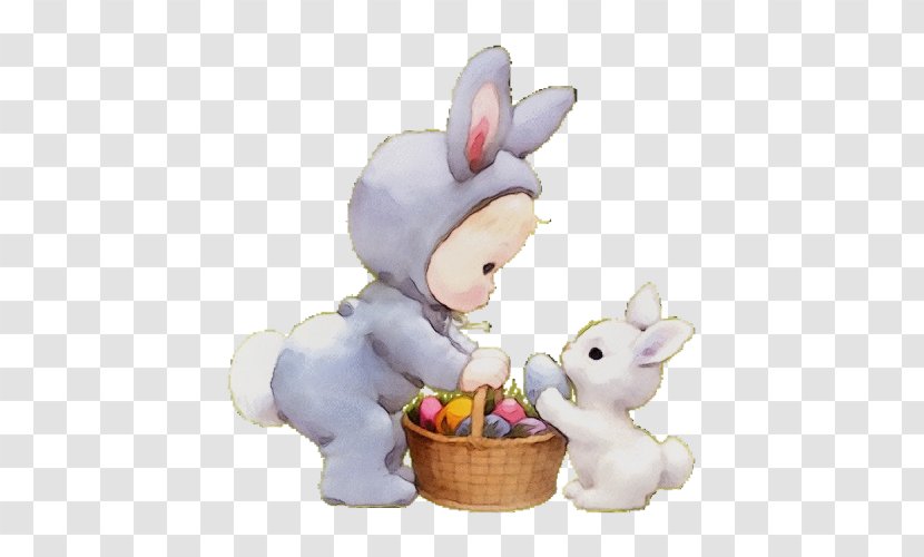 Easter Egg Cartoon - Animation Rabbits And Hares Transparent PNG