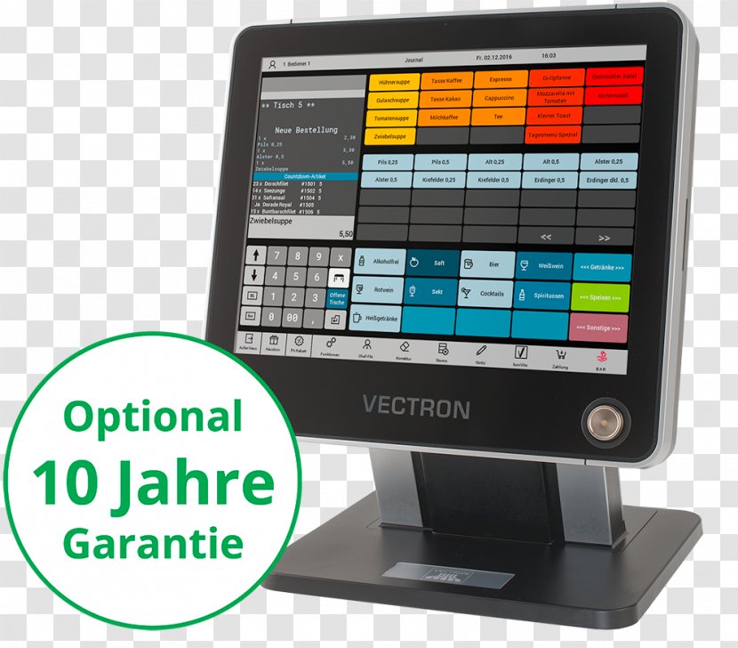 Point Of Sale Vectron Systems AG Cash Register Kassensystem - Multimedia - POS IT Transparent PNG