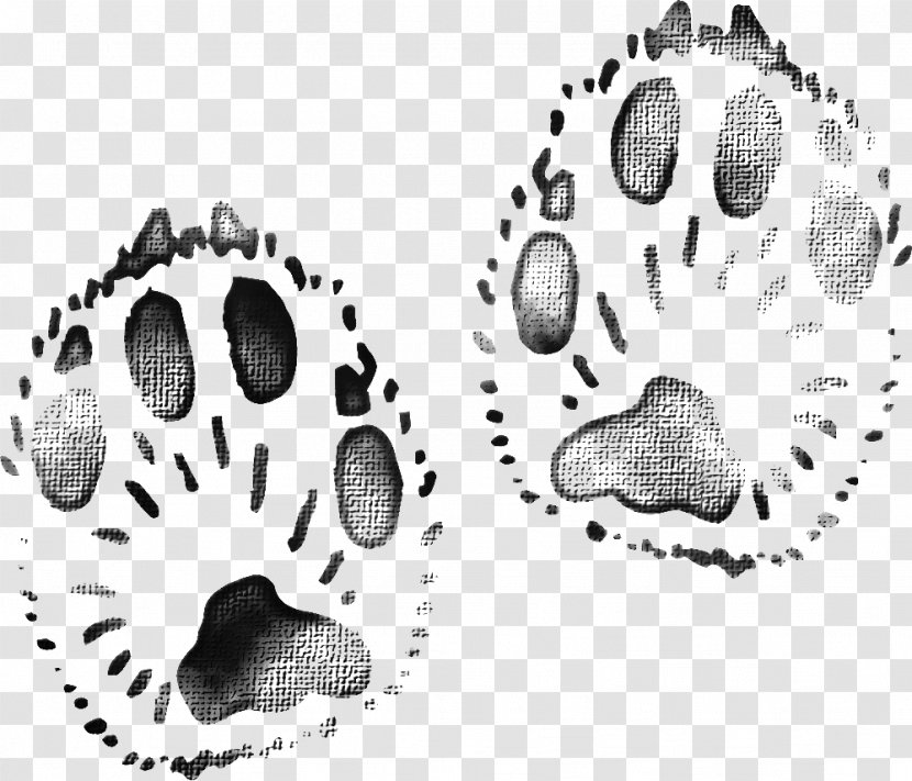 Download Google Images - Black And White - Animal Footprints Transparent PNG