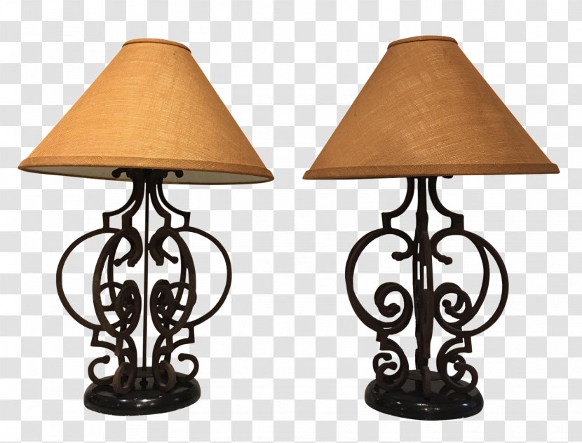 Wrought Iron Electric Light Stone County Ironworks Table - Interior Design Services Transparent PNG