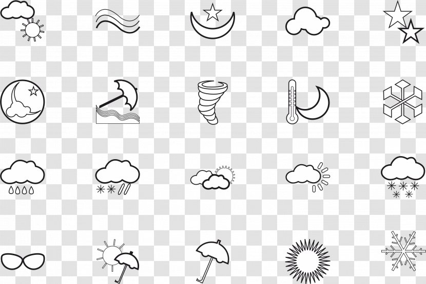 Euclidean Vector Icon - Monochrome - Weather Transparent PNG