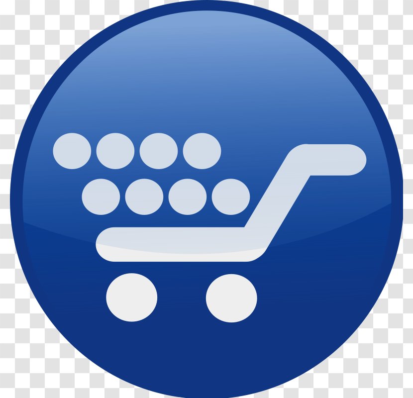 Shopping Cart Blue Clip Art - Picture Of People Transparent PNG