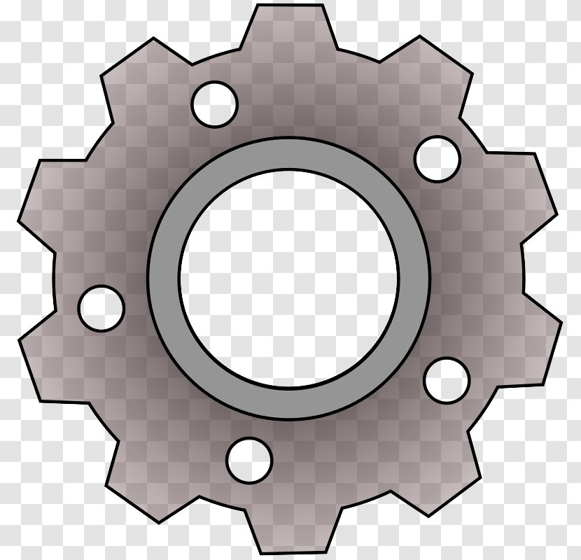 Black Gear Clip Art - Rotating Gears Transparent PNG