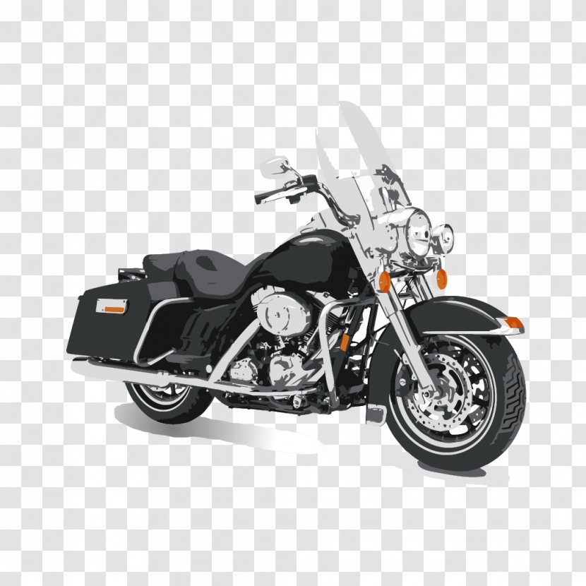 Harley-Davidson Road King Custom Motorcycle Super Glide - Harleydavidson Street Transparent PNG