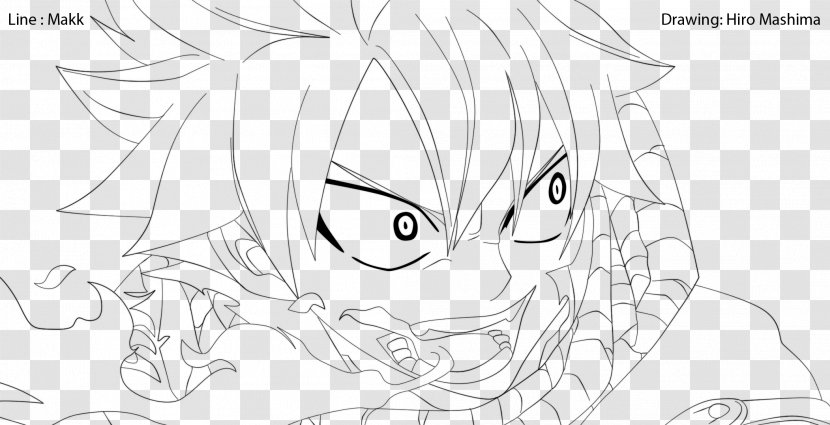 Drawing Line Art Monochrome Sketch - Watercolor - Fairy Tail Transparent PNG